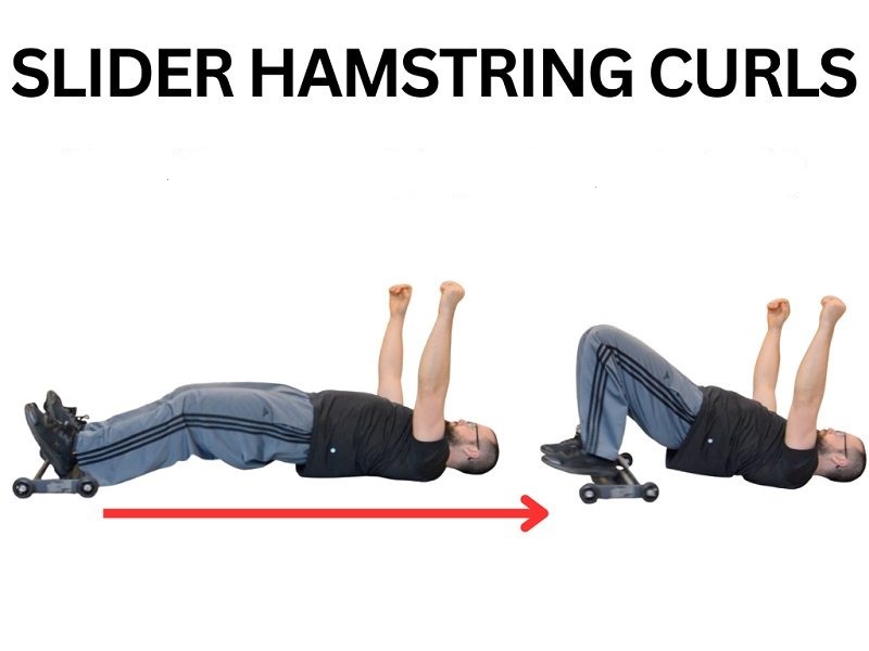 بریج کرل با اسلایدر (Bridge Curl with Sliders